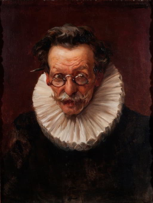 José Llaneces - Portrait of an elderly Man dressed in the Style of the Reign of Philip IV