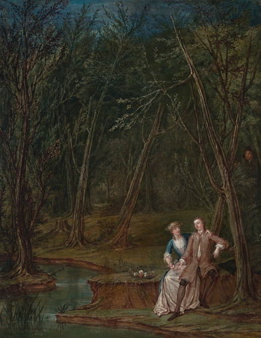 Marcellus Laroon the Younger - Lovers in a glade