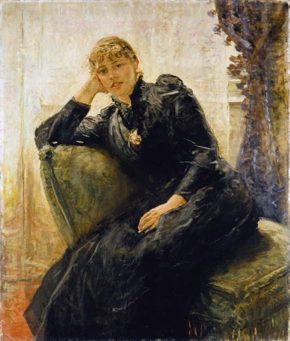 Fritz von Uhde - Portrait of a Lady (Portrait of Therese Karl)