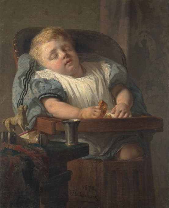 Hendrik Valkenburg - Child in high chair