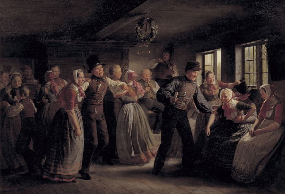 Julius Exner - A Country Dance in the Hedebo District, Zealand