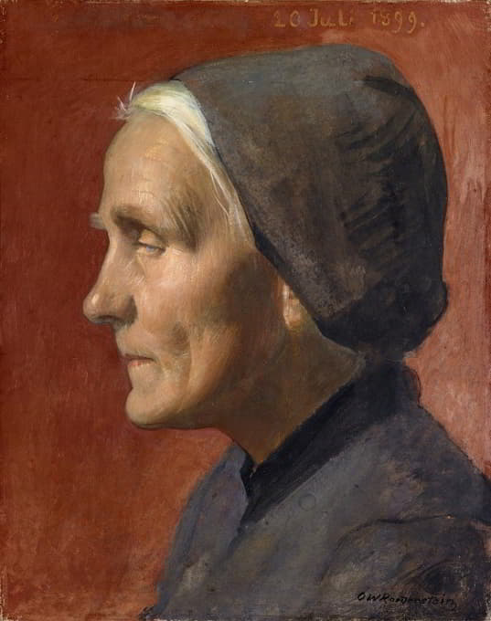 Ottilie Wilhelmine Roederstein - Portrait of an Old Woman