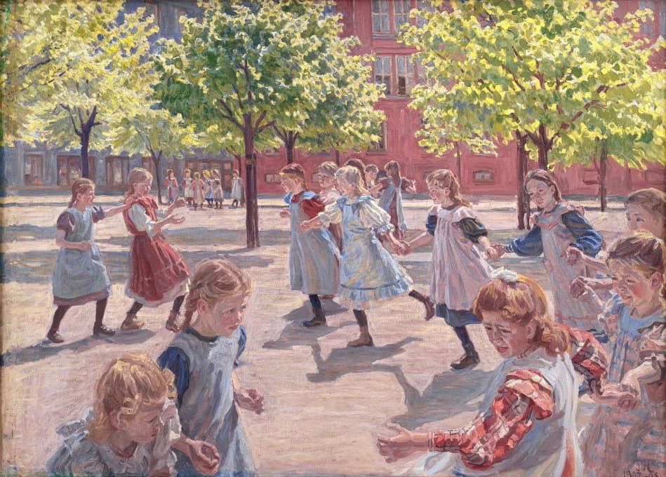 Peter Hansen - Playing Children, Enghave Square