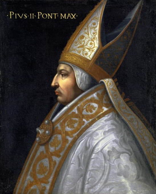教皇庇护二世的肖像。（Enea Silvio Piccolomini）