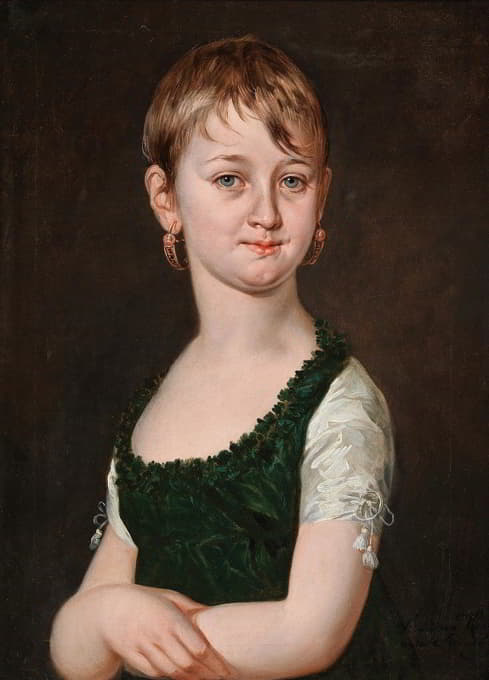 一位年轻女孩的肖像，传统上被认为是祖·勒文斯坦·韦特海姆公主（1800-1825年）