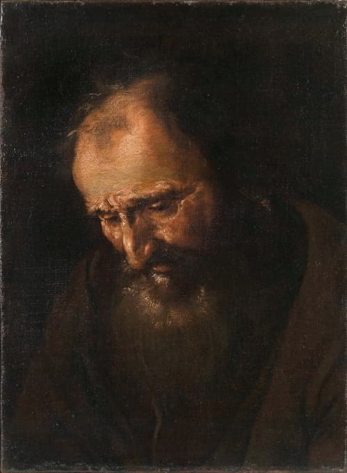Francesco Fracanzano - Head Of A Bearded Man