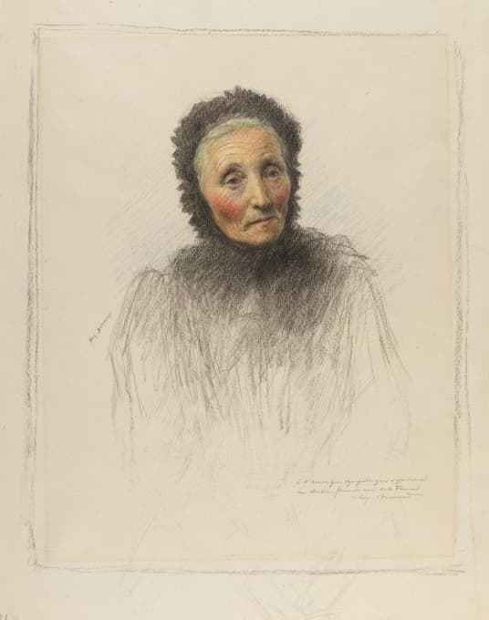 Eugène Burnand - Old Woman