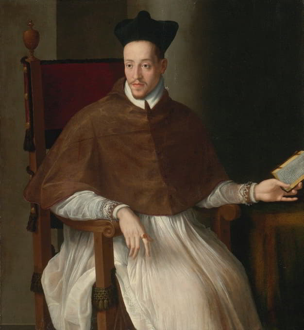 Alessandro Allori - Portrait Of A Cleric