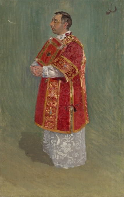 Joža Úprka - Figure of Clergyman