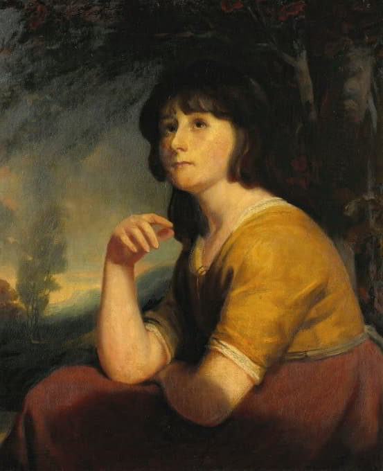 一个年轻女孩的肖像，据说是巴瑟斯特夫人