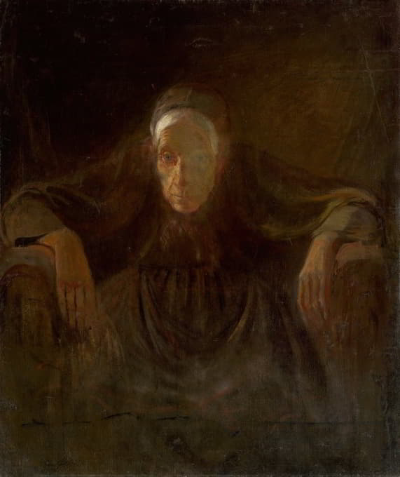 Ladislav Mednyánszky - Study of an Old Woman