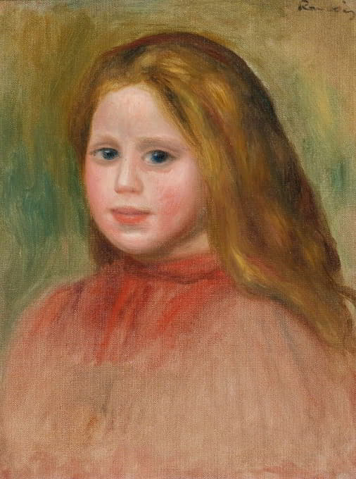 Pierre-Auguste Renoir - Portrait De Jeune Fille