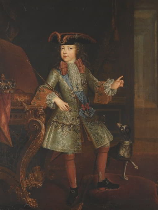 Augustin Oudart Justinat - Portrait Of Louis Xv Of France As A Child