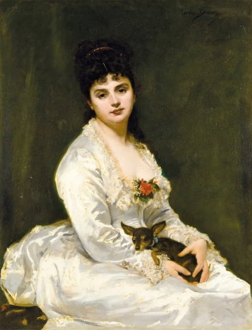 Carolus-Duran - Portrait Of Mrs Henri Fouquier