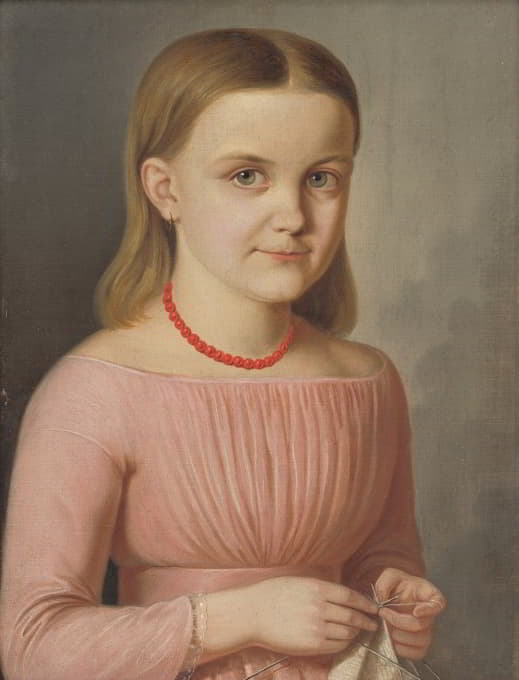Peter Michal Bohúň - Portrait of Ľudmila Droppová