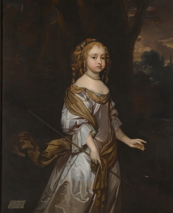 Sir Peter Lely - Portrait Of Lady Elizabeth Seymour (D.1697) When A Child