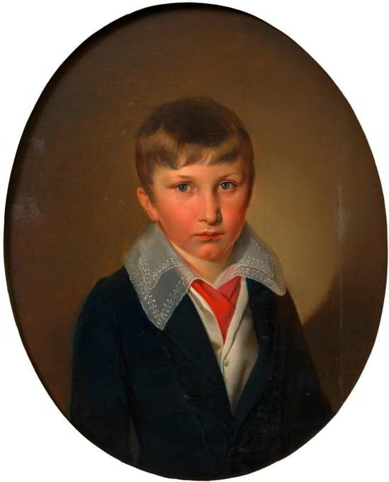 男孩肖像（瑟姆堡的约瑟夫·拉图尔1820-1903）