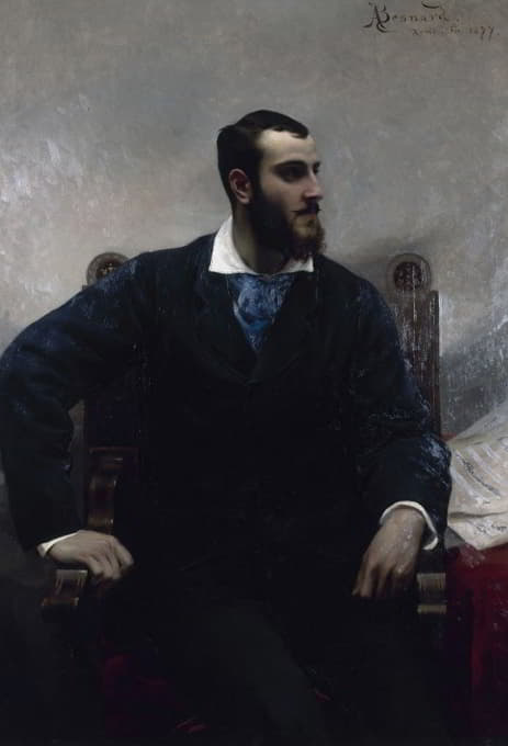 安德烈·沃姆瑟肖像（1851-1926），钢琴家和作曲家