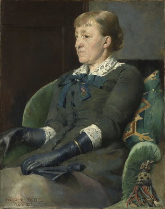 Harriet Backer - Portrait of the Painter Kitty Kielland