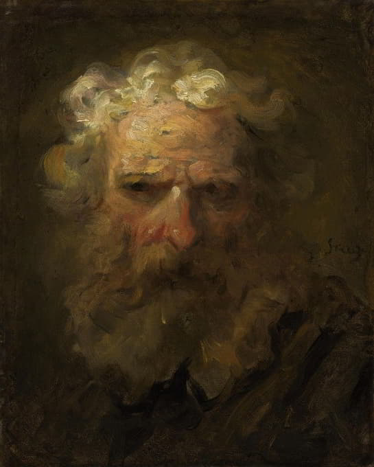 Jean-Honoré Fragonard - Head of an old man