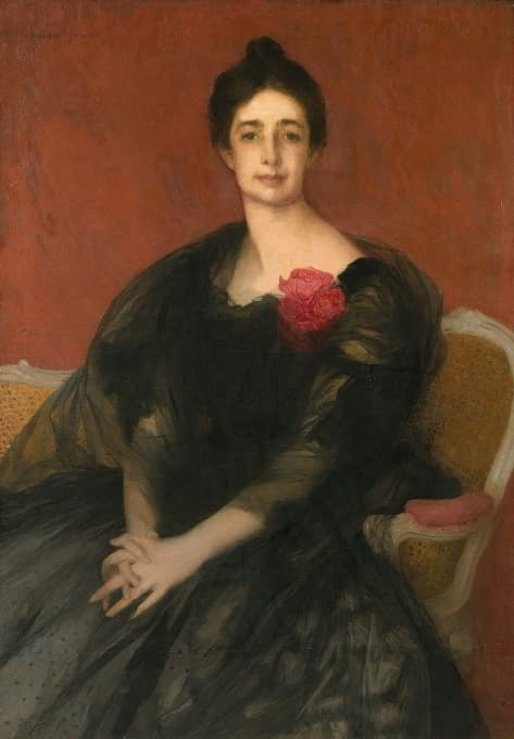 Edmond Francois Aman-Jean - Portrait of princess Potemkine