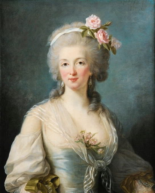 Elisabeth Louise Vigée Le Brun - Portrait of a lady said portrait of Jeanne de Valois, Comtesse de la Motte