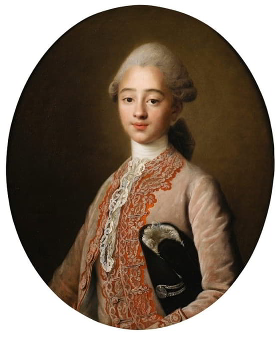 François-Hubert Drouais - Portrait of a young boy
