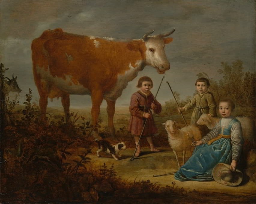 孩子和一头牛