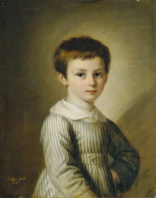 一个男孩的肖像画