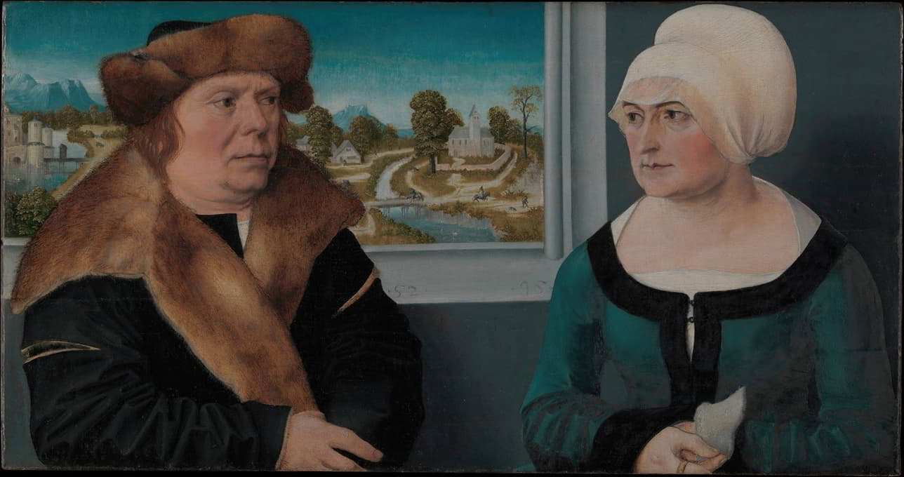 Ulrich Apt the Elder - Portrait of a Married Couple