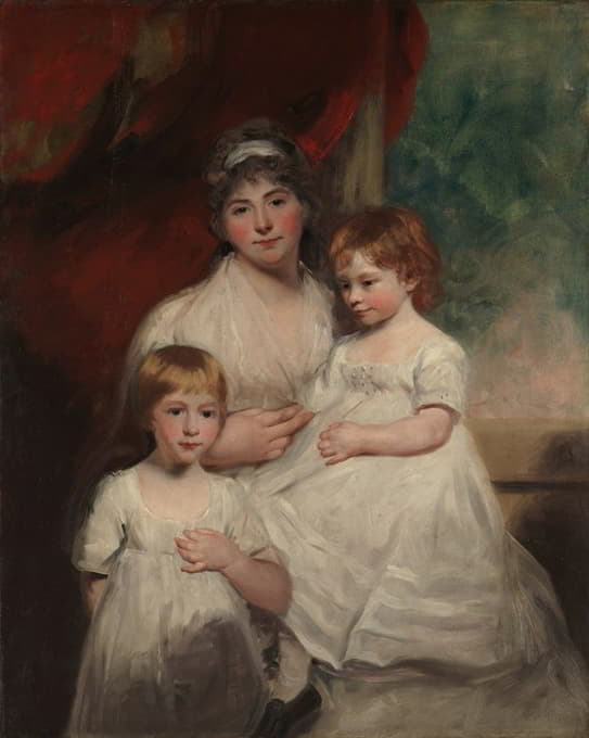 约翰·加登夫人（安·加登，1769-1842）及其子女约翰（1796-1854）和安·玛格丽特（生于1793年）
