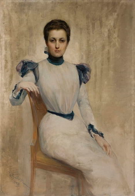 Stanisław Batowski-Kaczor - Portrait of a woman