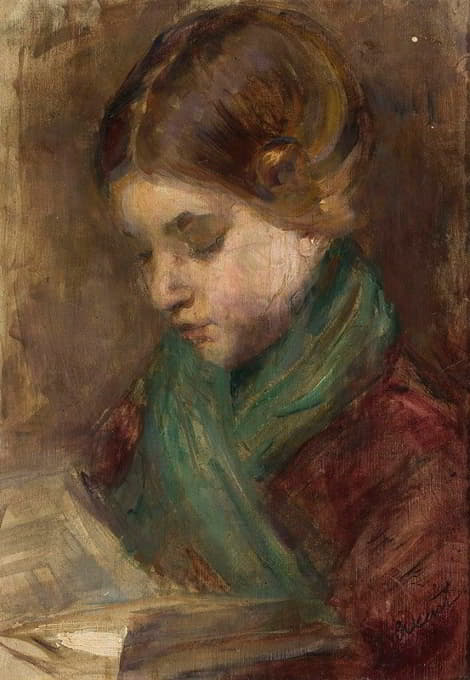 Teodor Axentowicz - Portrait of a girl