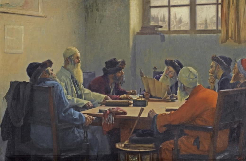 Theodoros Ralli - The Seven Rabbis in Jerusalem