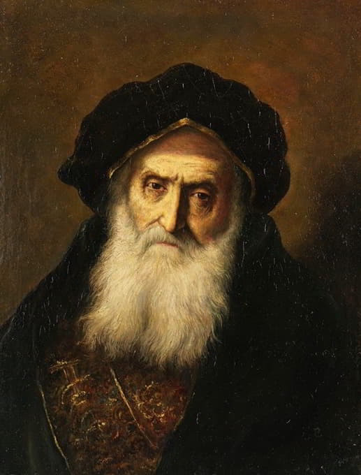 Christian Wilhelm Ernst Dietrich - Portrait of an old Jew