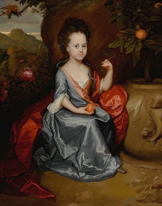一个年轻女孩的肖像，据信是安妮·康斯拉德
