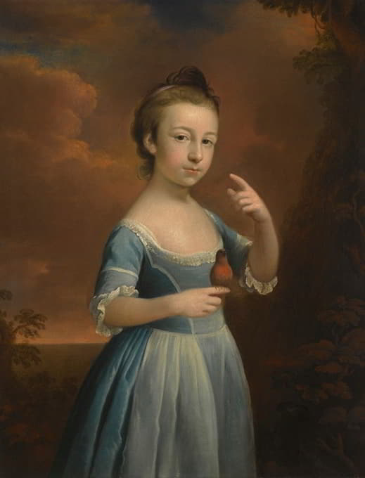Mason Chamberlin - Portrait of a Girl With a Robin