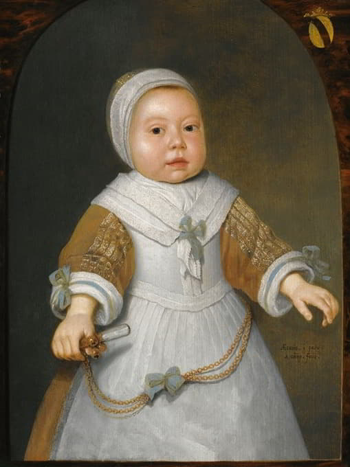 Aelbert Cuyp - Portrait Of A One-Year-Old Girl Of The Van Der Burch Family