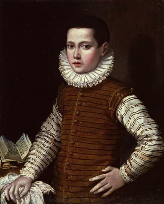 Gervasio Gatti - Portrait Of A Young Boy