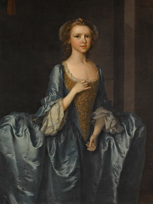 Thomas Frye - Portrait Of Mrs. Hibbert, When A Girl