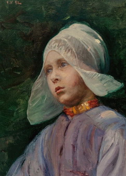 Elizabeth Nourse - Volendam Head, Little Girl