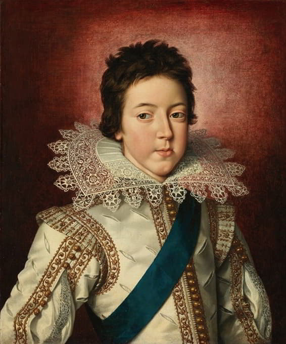 法国国王路易十三小时候的画像