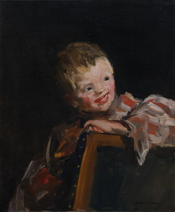 Robert Henri - Cory (Cori Looking Over the Back of a Chair)