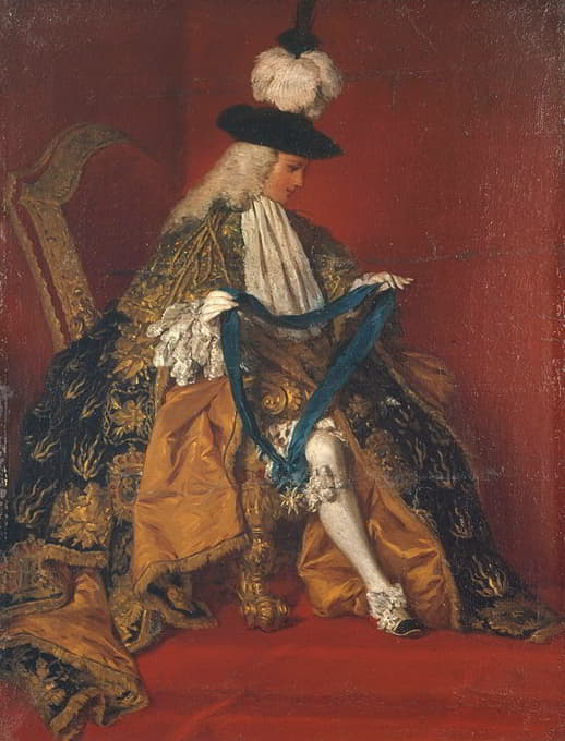 圣艾格南公爵保罗·希波利特·德博维利埃肖像（1684-1776）。