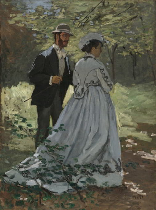 Claude Monet - Bazille and Camille (Study for Déjeuner sur l’Herbe )