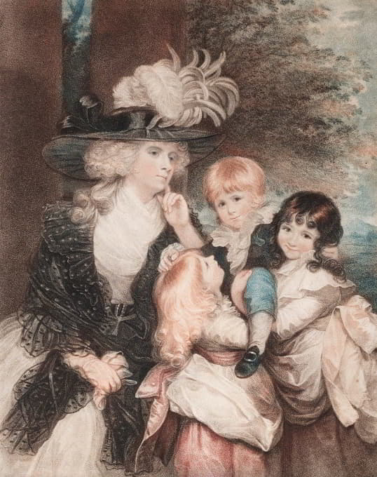 Francesco Bartolozzi - Lady Smith and Her Children
