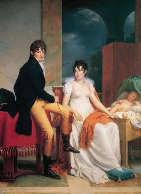 1805年，莫里茨基督教帝国主义者冯·弗里斯与其妻子玛丽亚·特里西亚·约瑟法和儿子莫里茨
