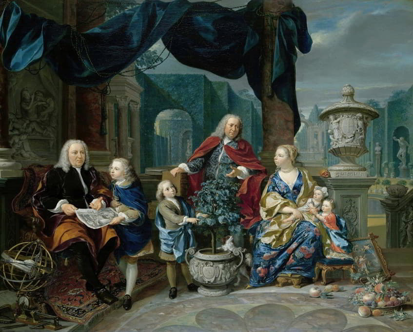 大卫·范·莫勒姆及其家人的肖像