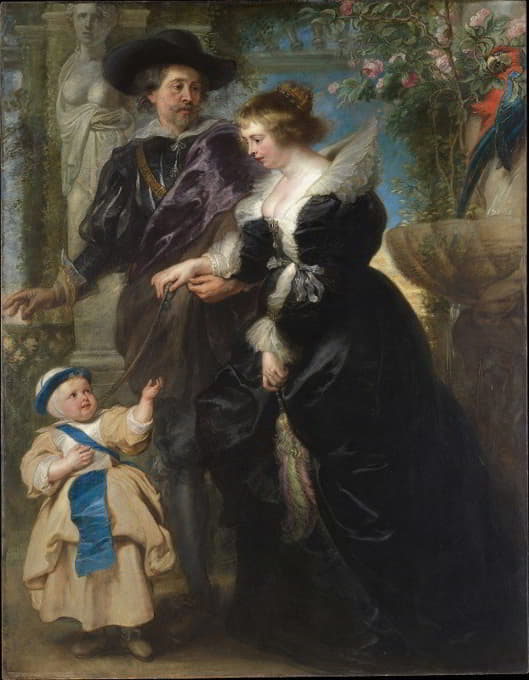 鲁本斯、他的妻子海伦娜·福蒙特和他们的儿子弗兰斯