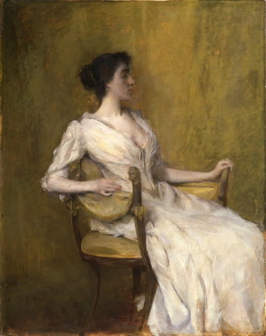 Thomas Wilmer Dewing - Lady in White